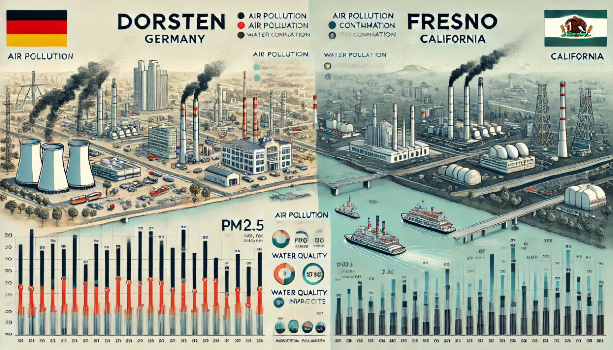 Dorsten vs Fresno Pollution Comparison Chart